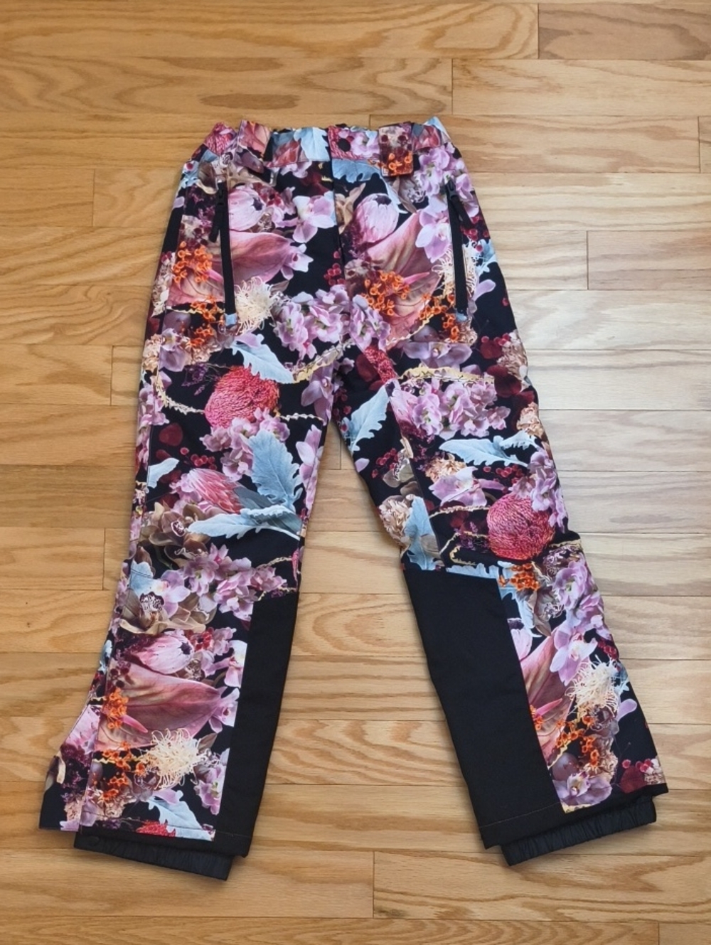 Molo Paxton Shell Snow/Ski Pants Floral Size 10/12 NWOT